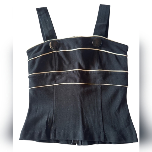 bebe Tops - BEBE Black Women's Top with Button Detail SZ 2